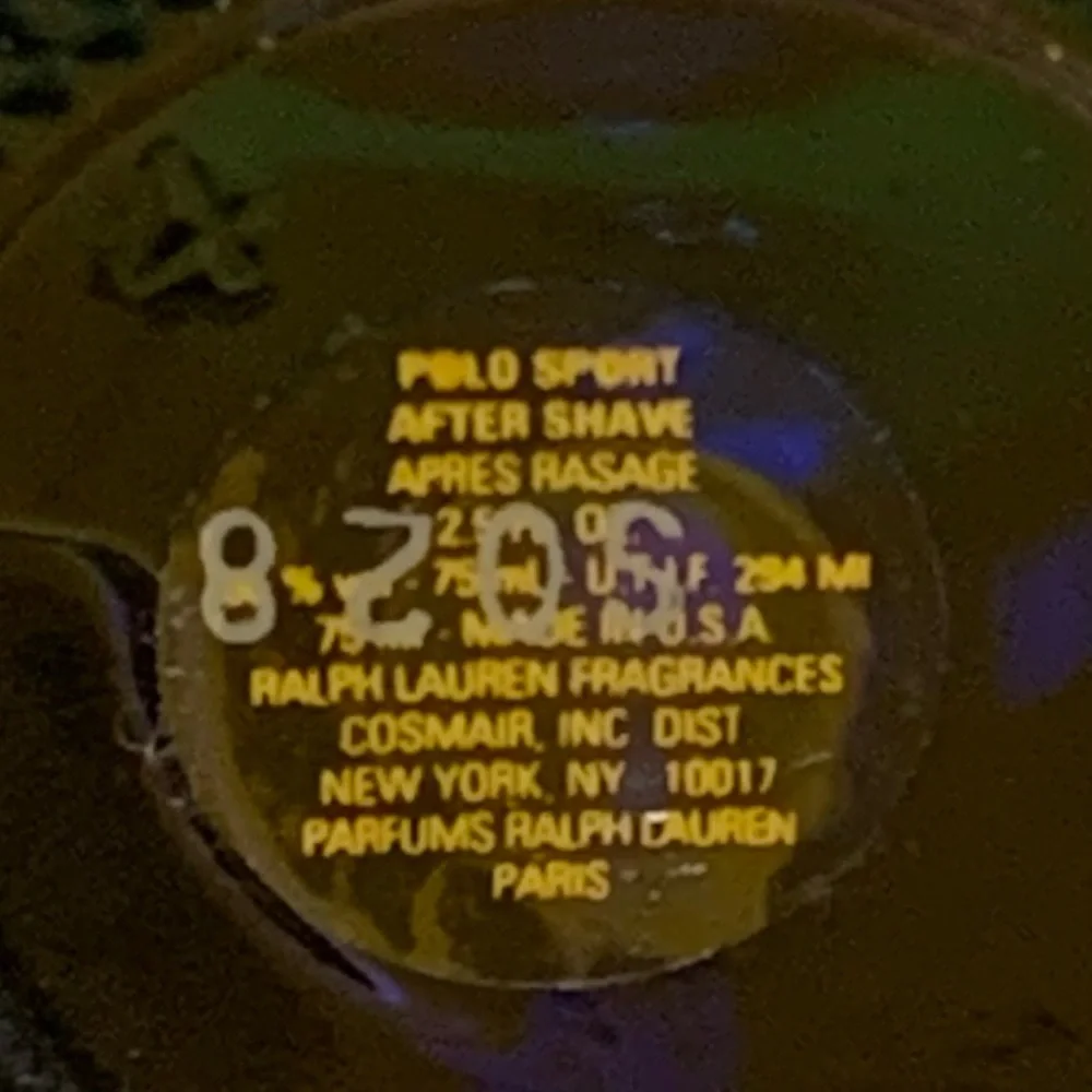 Vintage RALPH LAUREN POLO SPORT Aftershave Splash DISCONTINUED! 1.7ml Cosmair